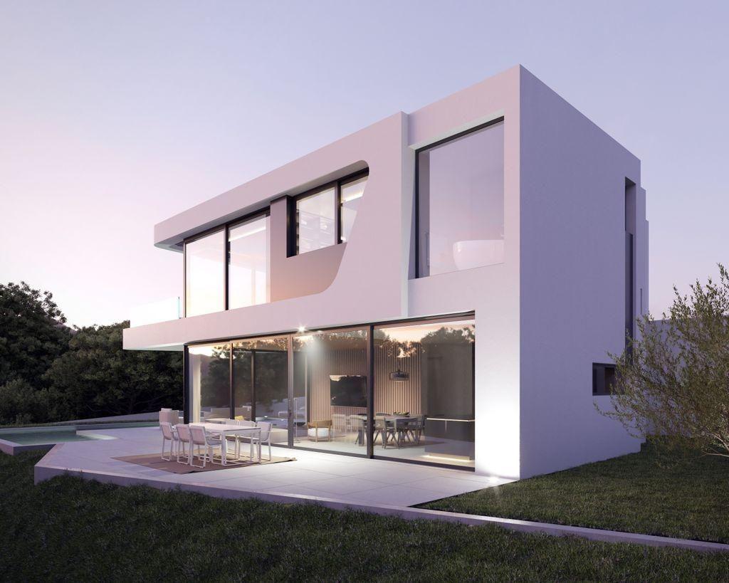 934DA - Designer-Villa mit Panoramablick in Altea