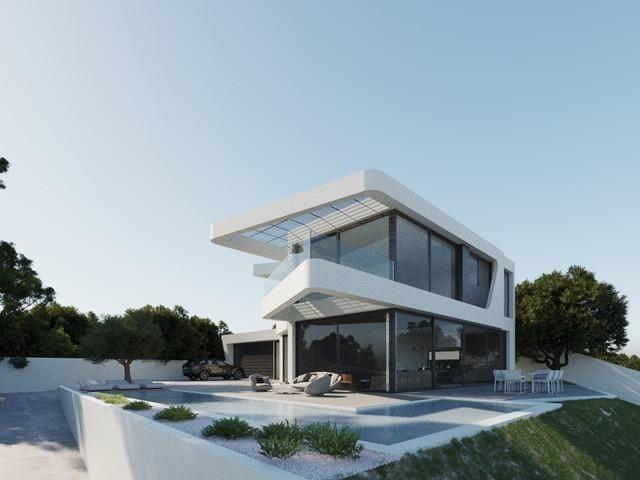 934DA - Designer-Villa mit Panoramablick in Altea