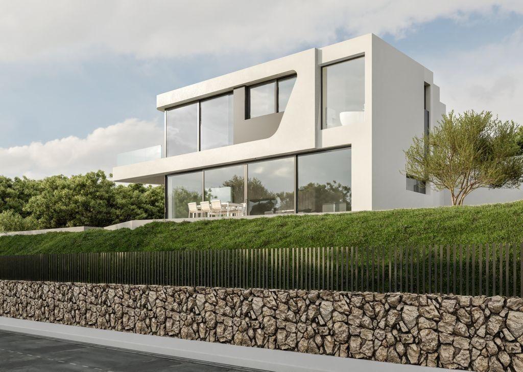934DA - Designer-Villa mit Panoramablick in Altea