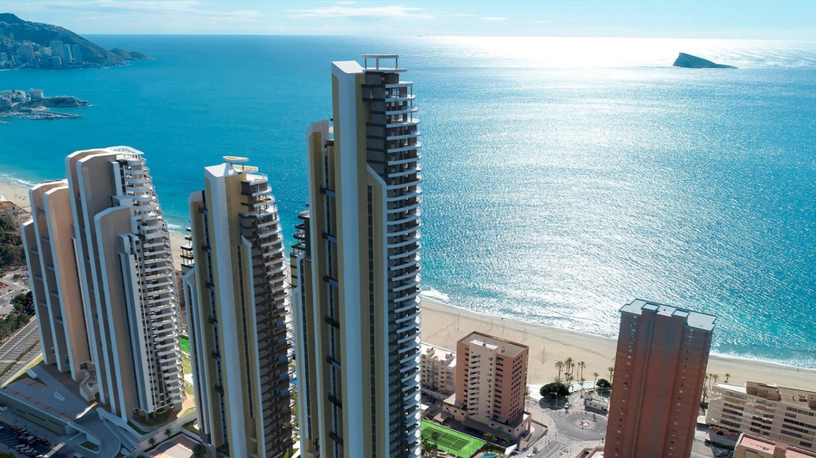 1145DA - 3- und 4-Zimmer-Wohnungen in neues Projekt am Poniente Beach in Benidorm