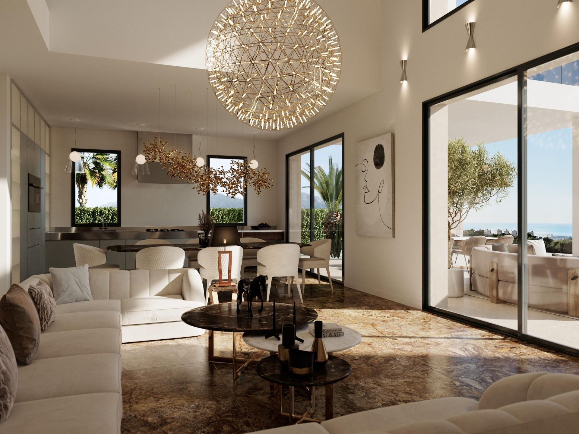 1158DA - Espectacular villa de estilo contemporáneo con maravillosas vistas al mar.