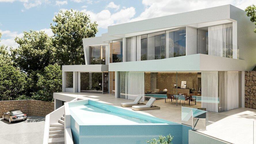 1182DA - Villa au design unique située dans les collines d’Altea avec vue panoramique sur la mer