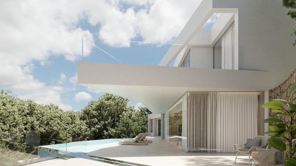 1182DA - Villa au design unique située dans les collines d’Altea avec vue panoramique sur la mer