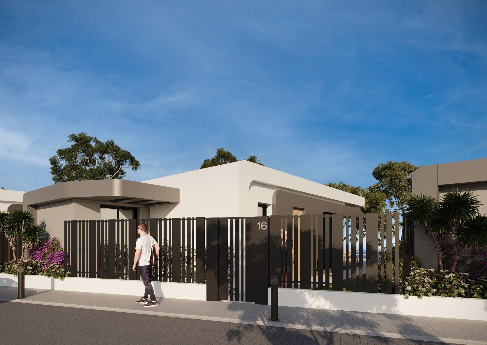1221DA - Villas nouvellement construites à côté du terrain de golf à quelques minutes de la plage et du centre d’Alicante