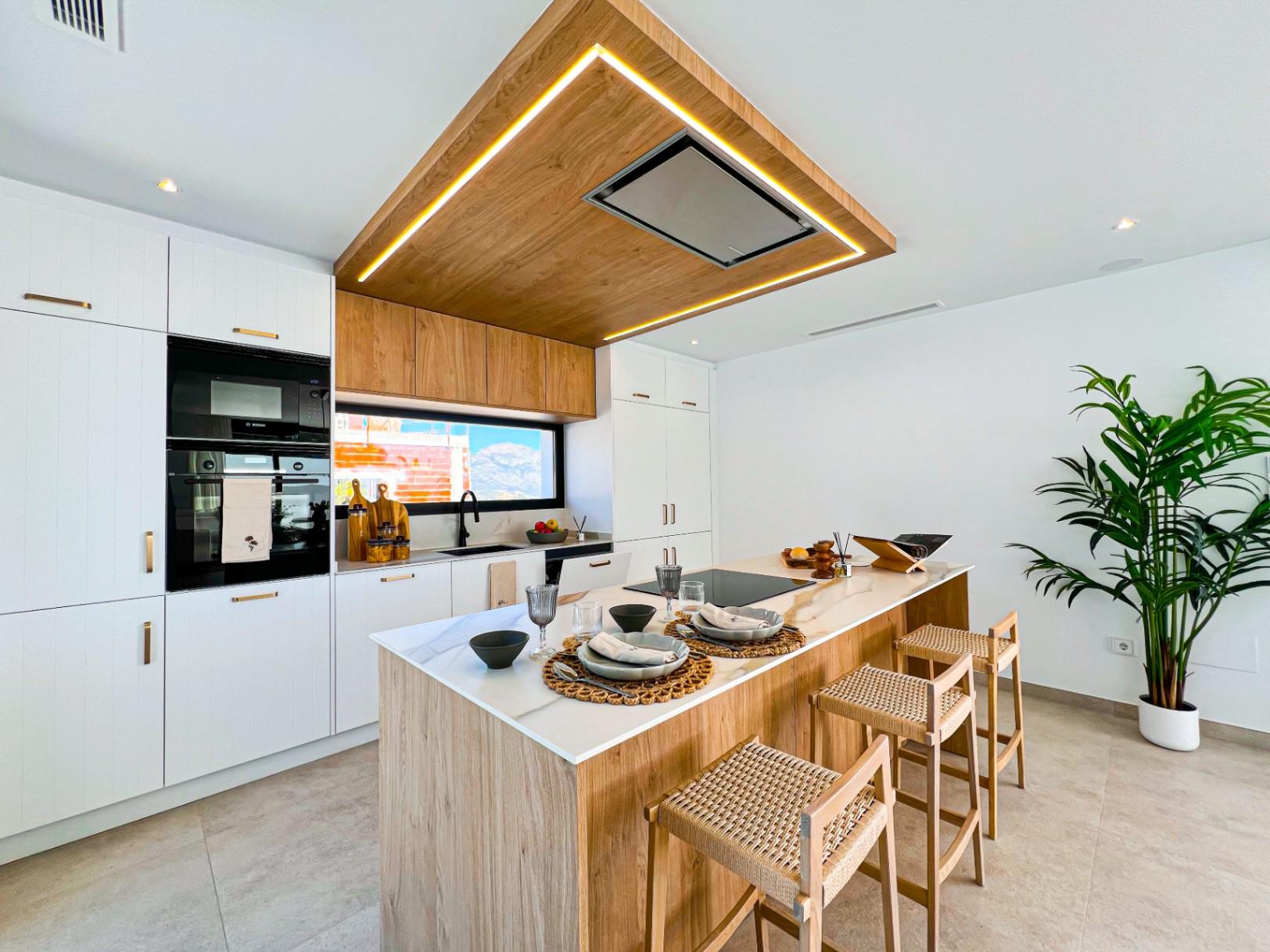 1233DA - Nouvelle villa contemporaine avec piscine à débordement à Polop – première de 46 achevées