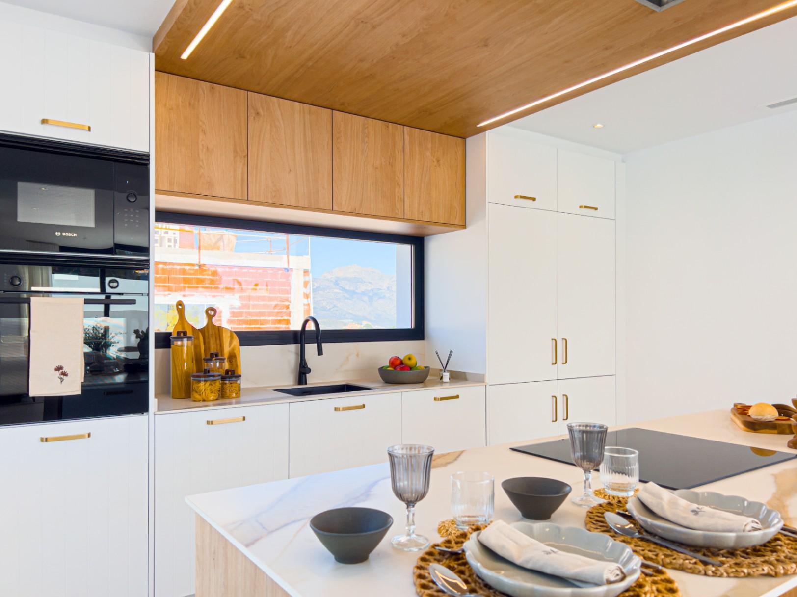 1233DA - Nouvelle villa contemporaine avec piscine à débordement à Polop – première de 46 achevées
