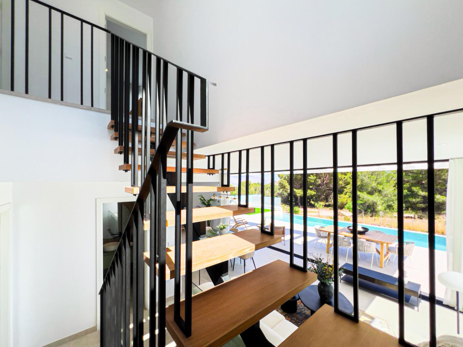 1233DA - Nouvelle villa contemporaine avec piscine à débordement à Polop – première de 46 achevées
