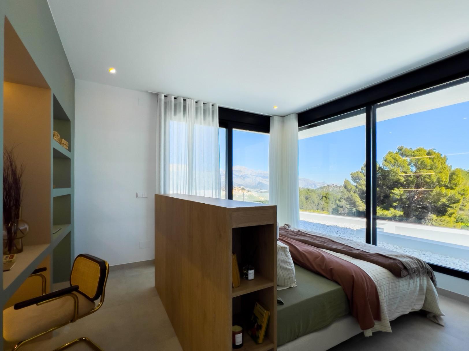 1233DA - Nouvelle villa contemporaine avec piscine à débordement à Polop – première de 46 achevées