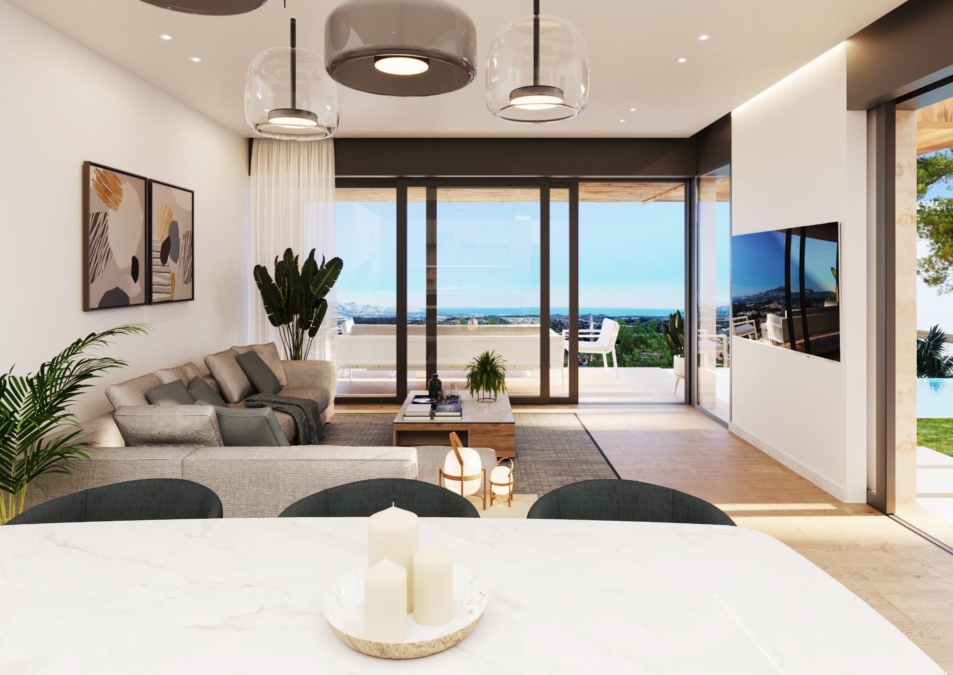 1240DA - Complexe avec villas contemporaines à Polop