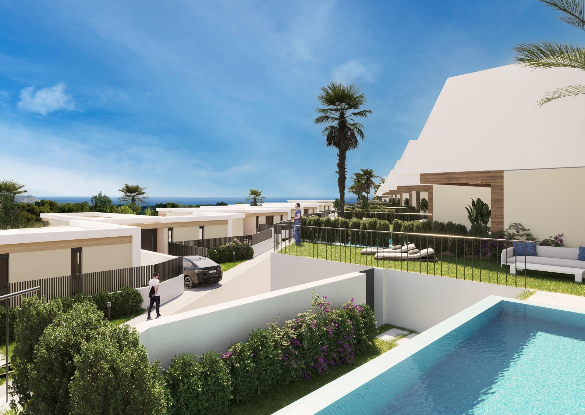 1240DA - Complexe avec villas contemporaines à Polop