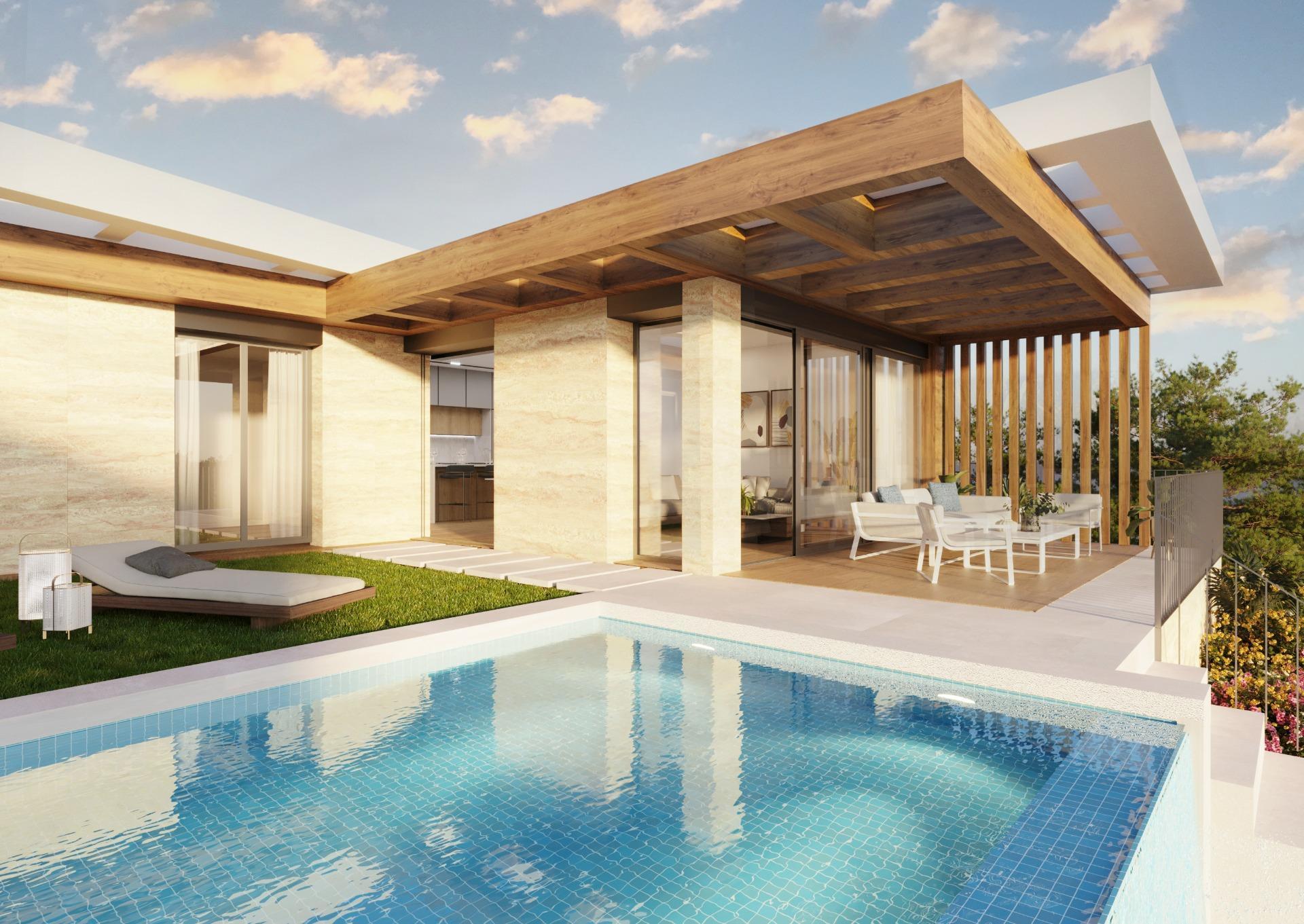 1240DA - Complexe avec villas contemporaines à Polop
