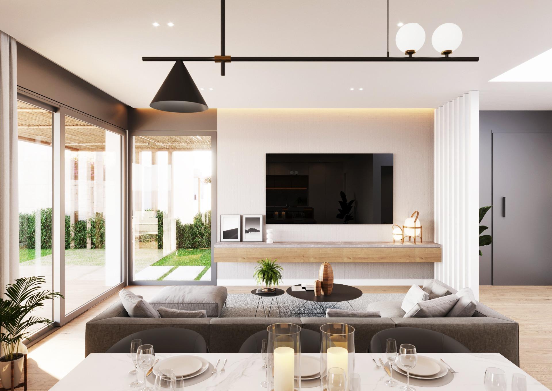 1240DA - Complexe avec villas contemporaines à Polop