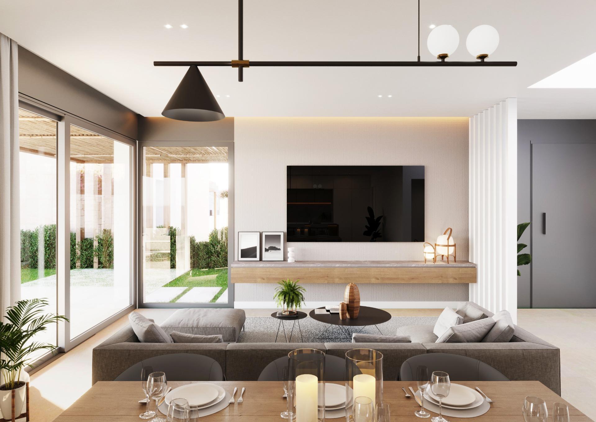 1240DA - Complexe avec villas contemporaines à Polop