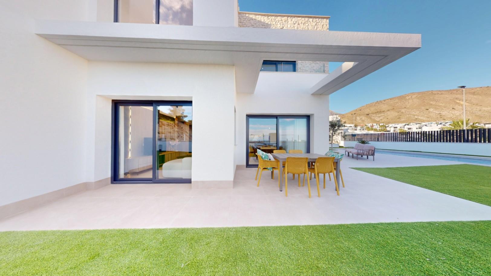 1241DA - 15 villas independientes de lujo en Finestrat con 3 o 4 dormitorios con vistas despejadas