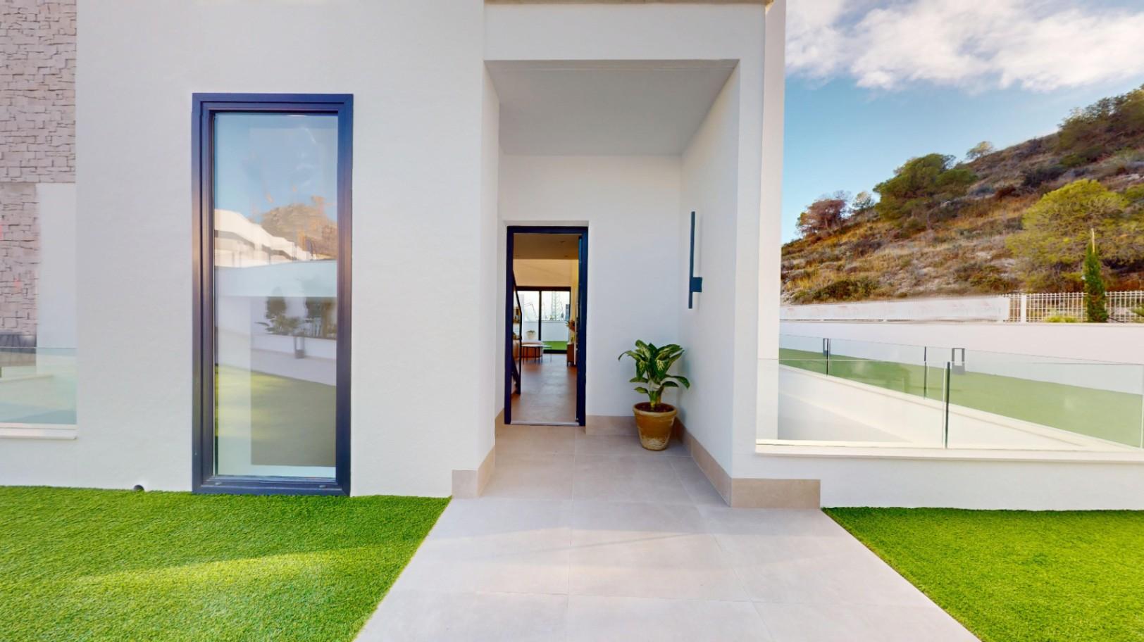 1241DA - 15 villas independientes de lujo en Finestrat con 3 o 4 dormitorios con vistas despejadas