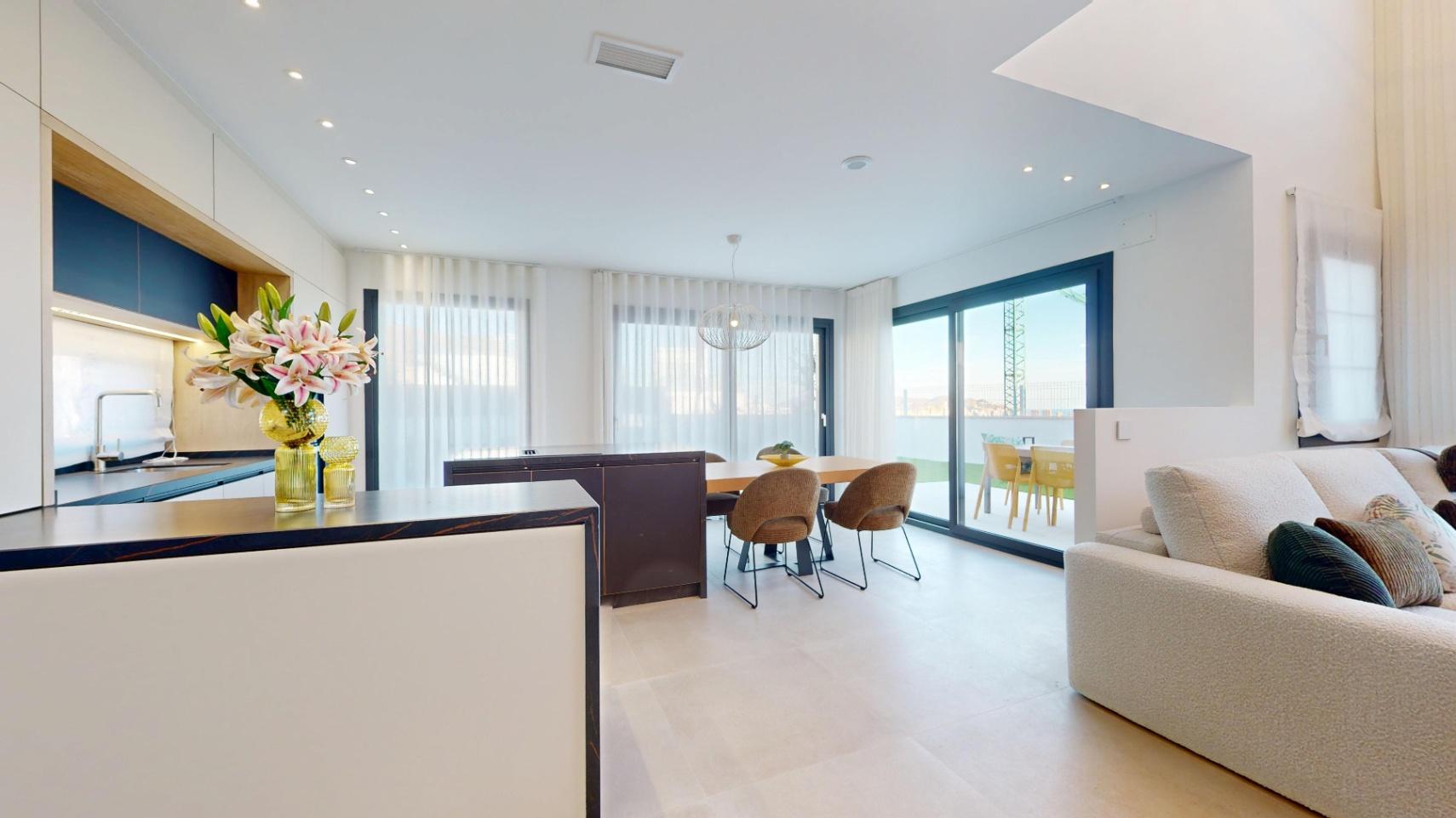 1241DA - 15 villas independientes de lujo en Finestrat con 3 o 4 dormitorios con vistas despejadas