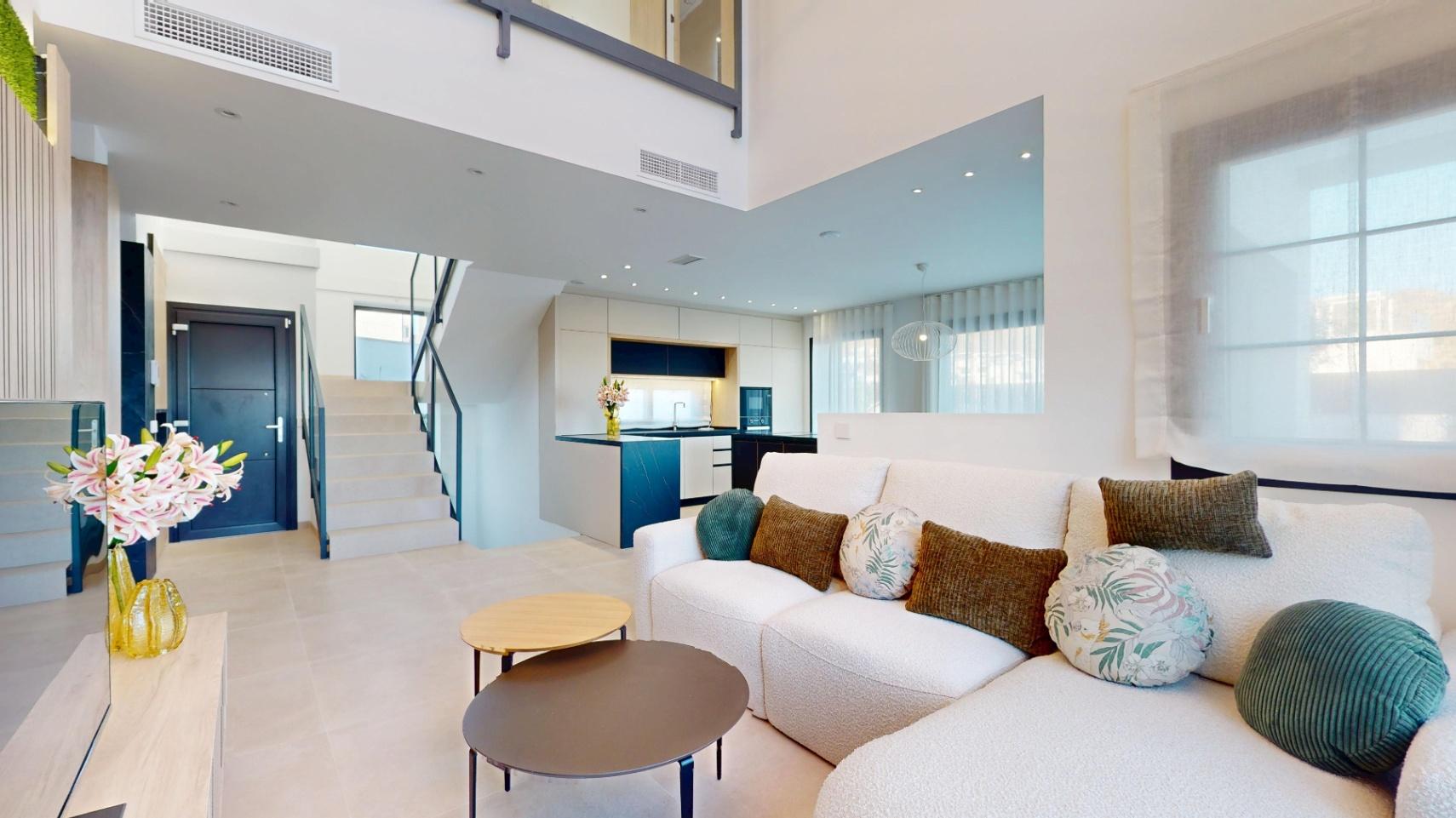 1241DA - 15 villas independientes de lujo en Finestrat con 3 o 4 dormitorios con vistas despejadas