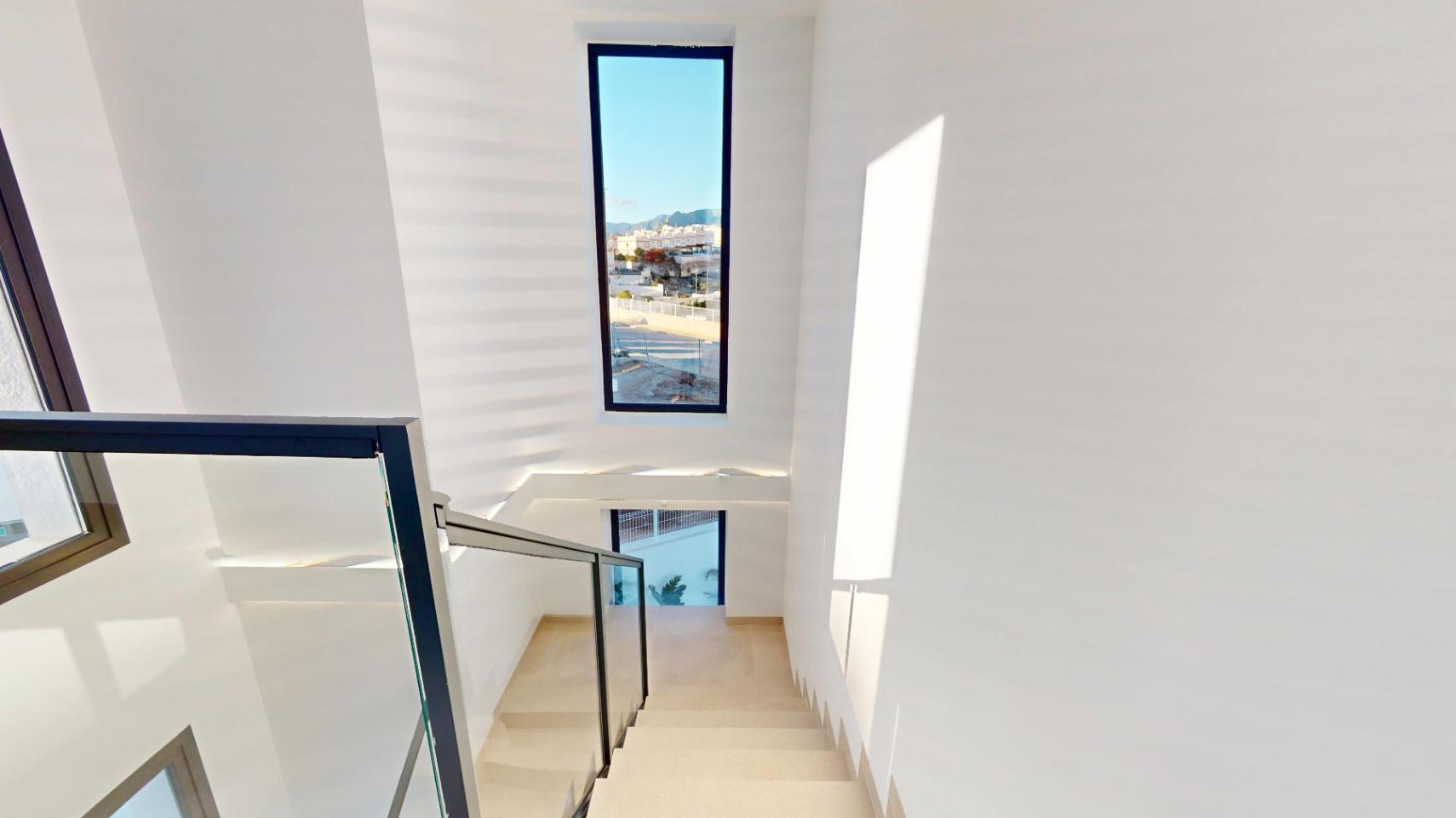 1241DA - 15 villas independientes de lujo en Finestrat con 3 o 4 dormitorios con vistas despejadas