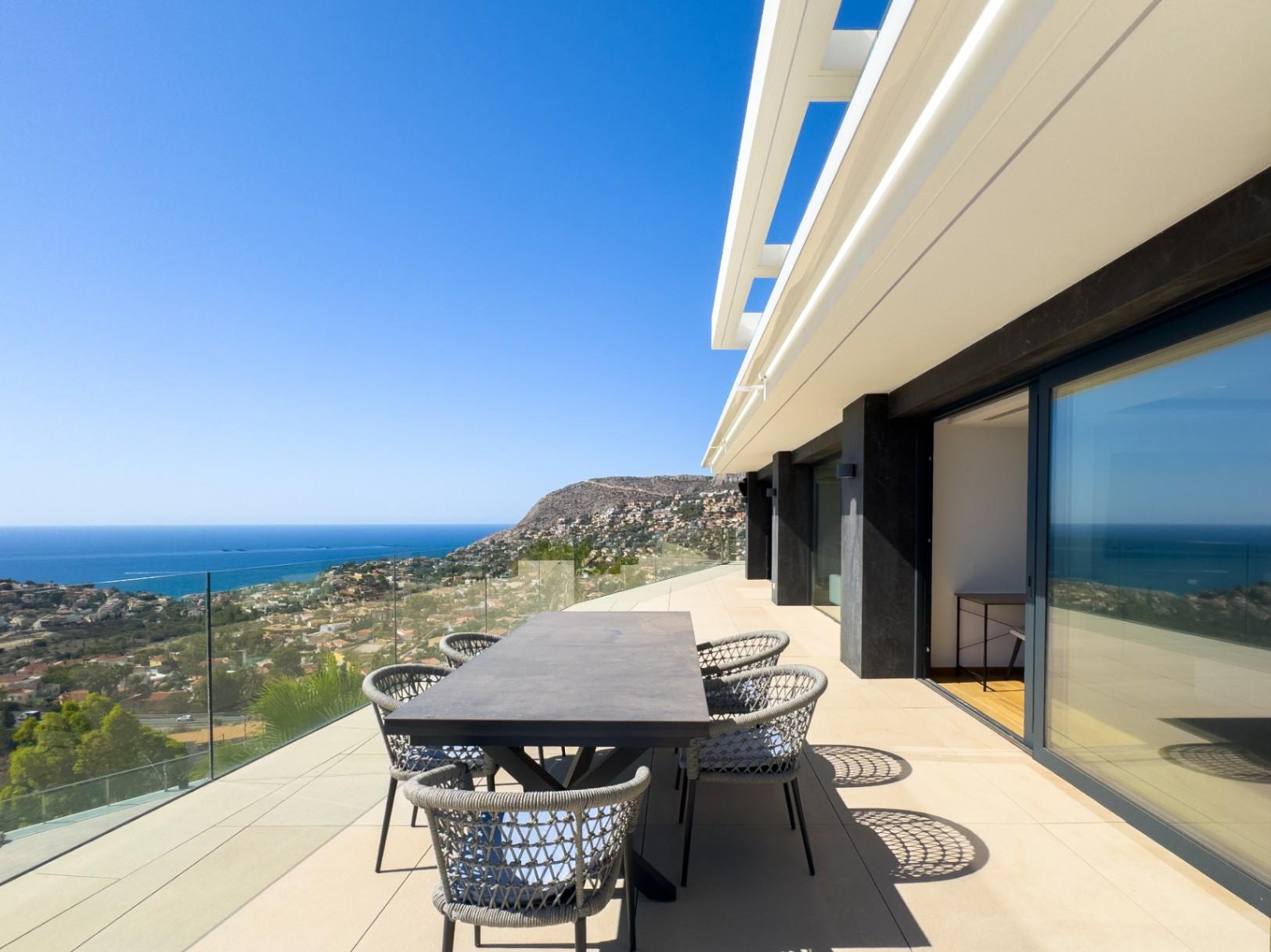 1250DA - Geräumige Luxusvilla mit Blick auf die Küste von Calpe.