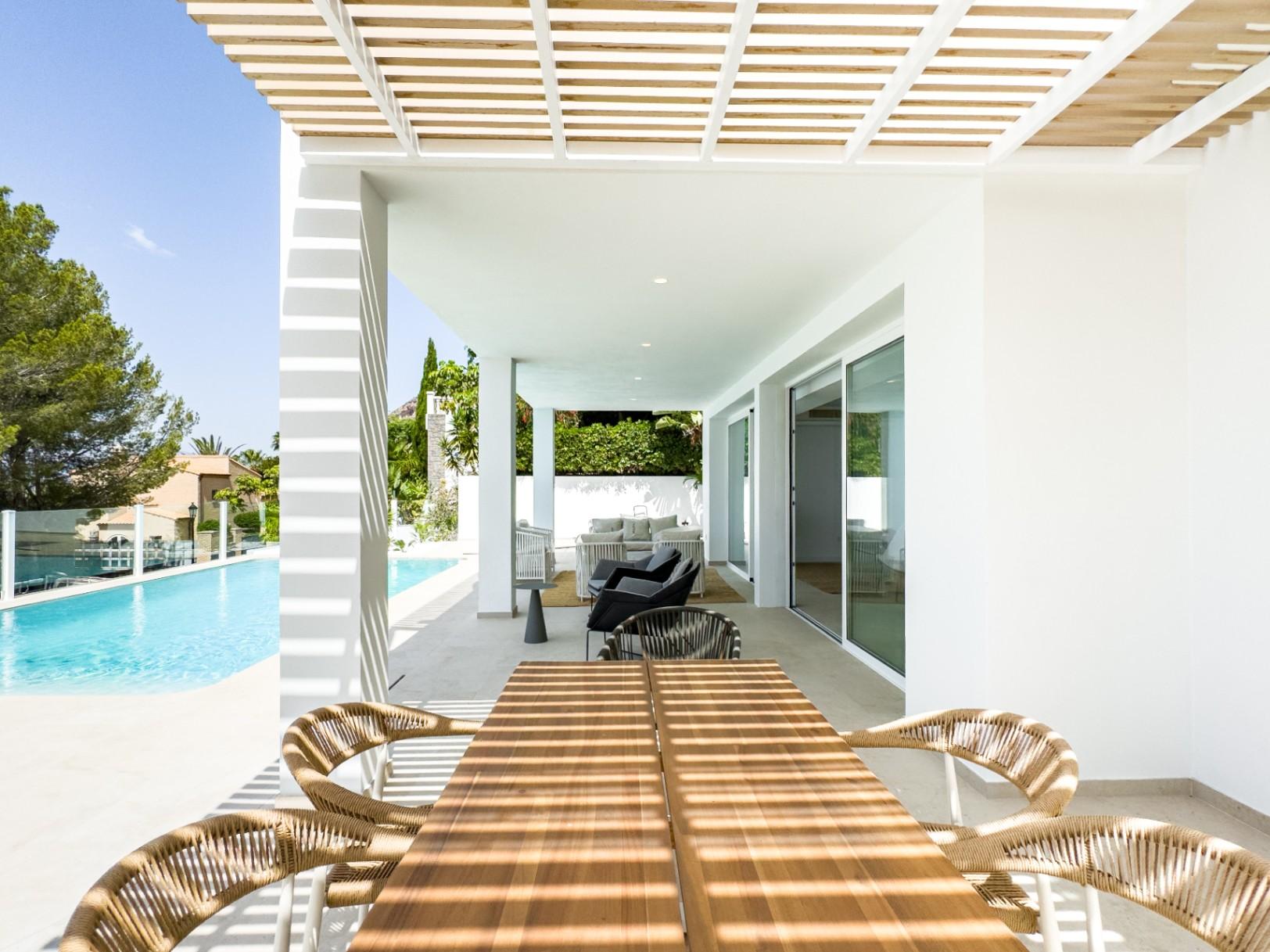 1260DA - Villa moderne de 3 chambres à coucher à Construccion à Altea Hills.