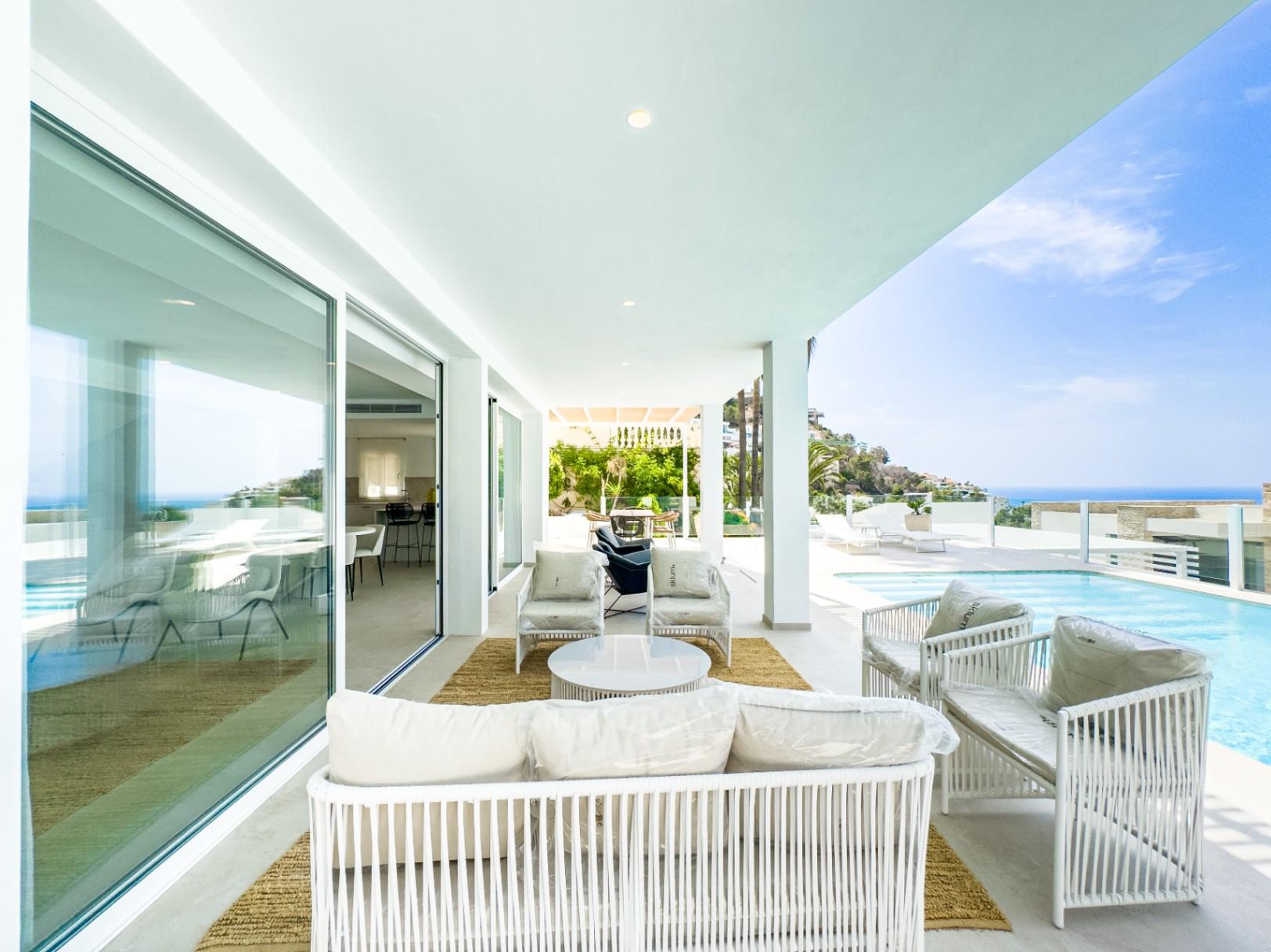 1260DA - Villa moderne de 3 chambres à coucher à Construccion à Altea Hills.