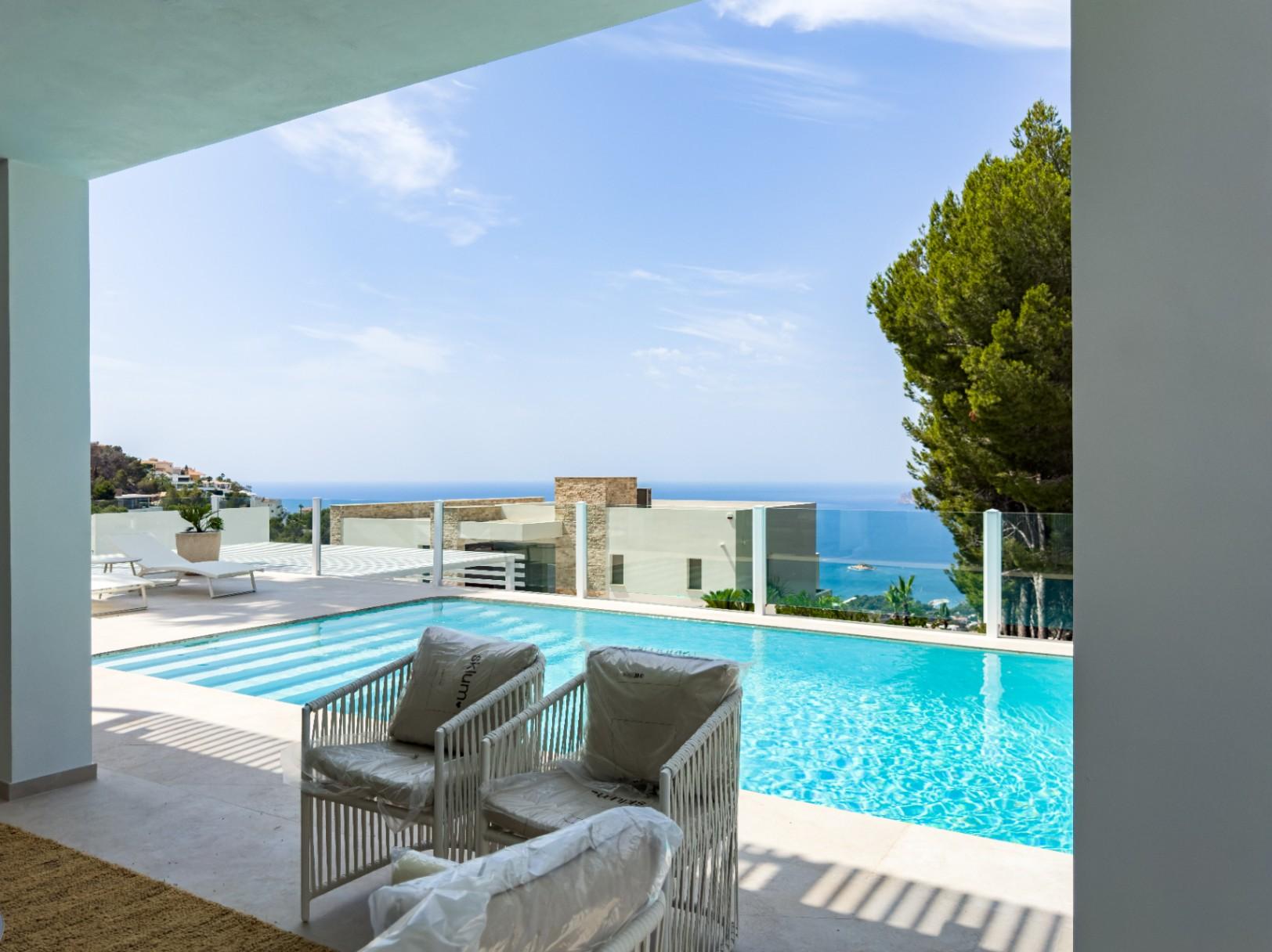 1260DA - Villa moderne de 3 chambres à coucher à Construccion à Altea Hills.