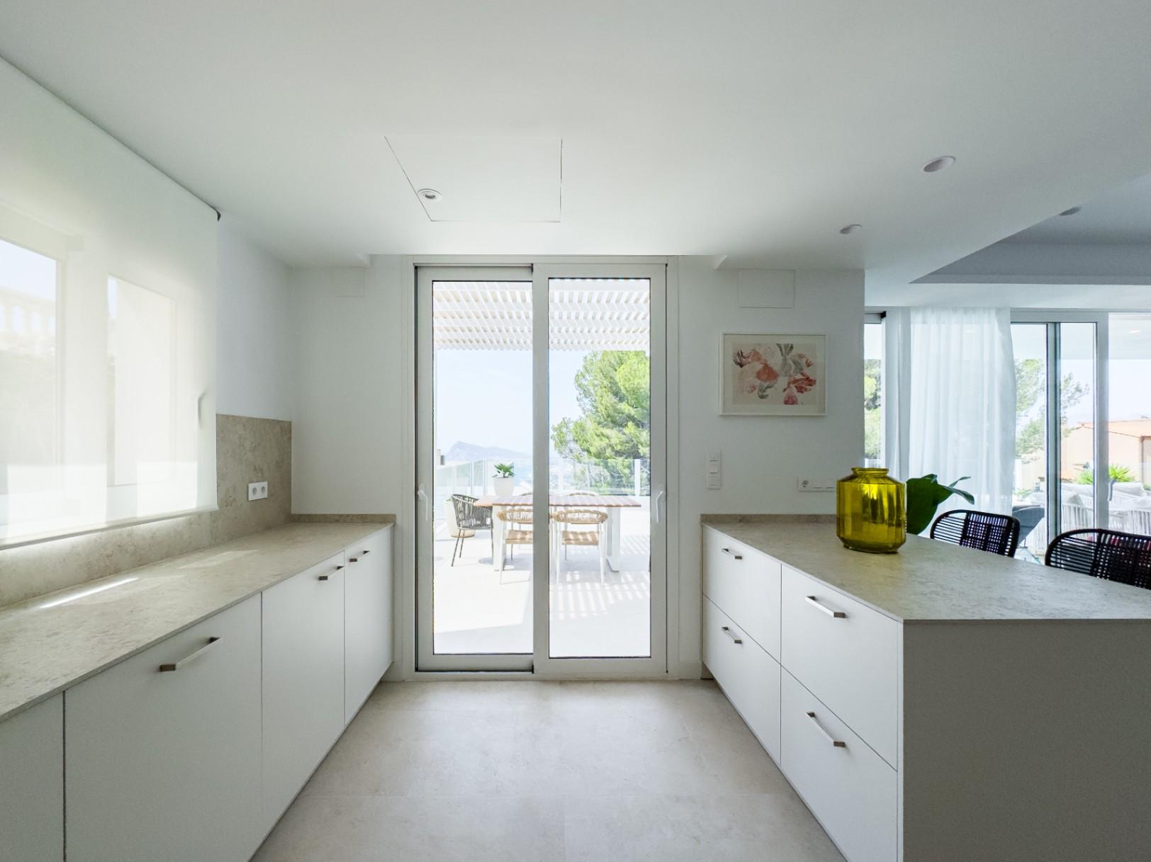 1260DA - Villa moderne de 3 chambres à coucher à Construccion à Altea Hills.