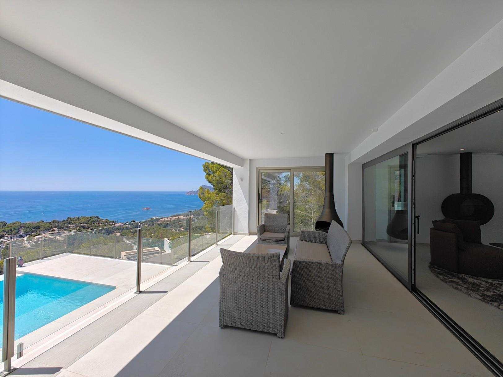 1268NS - Villa moderne avec vue imprenable sur la mer dans la Sierra de Altea