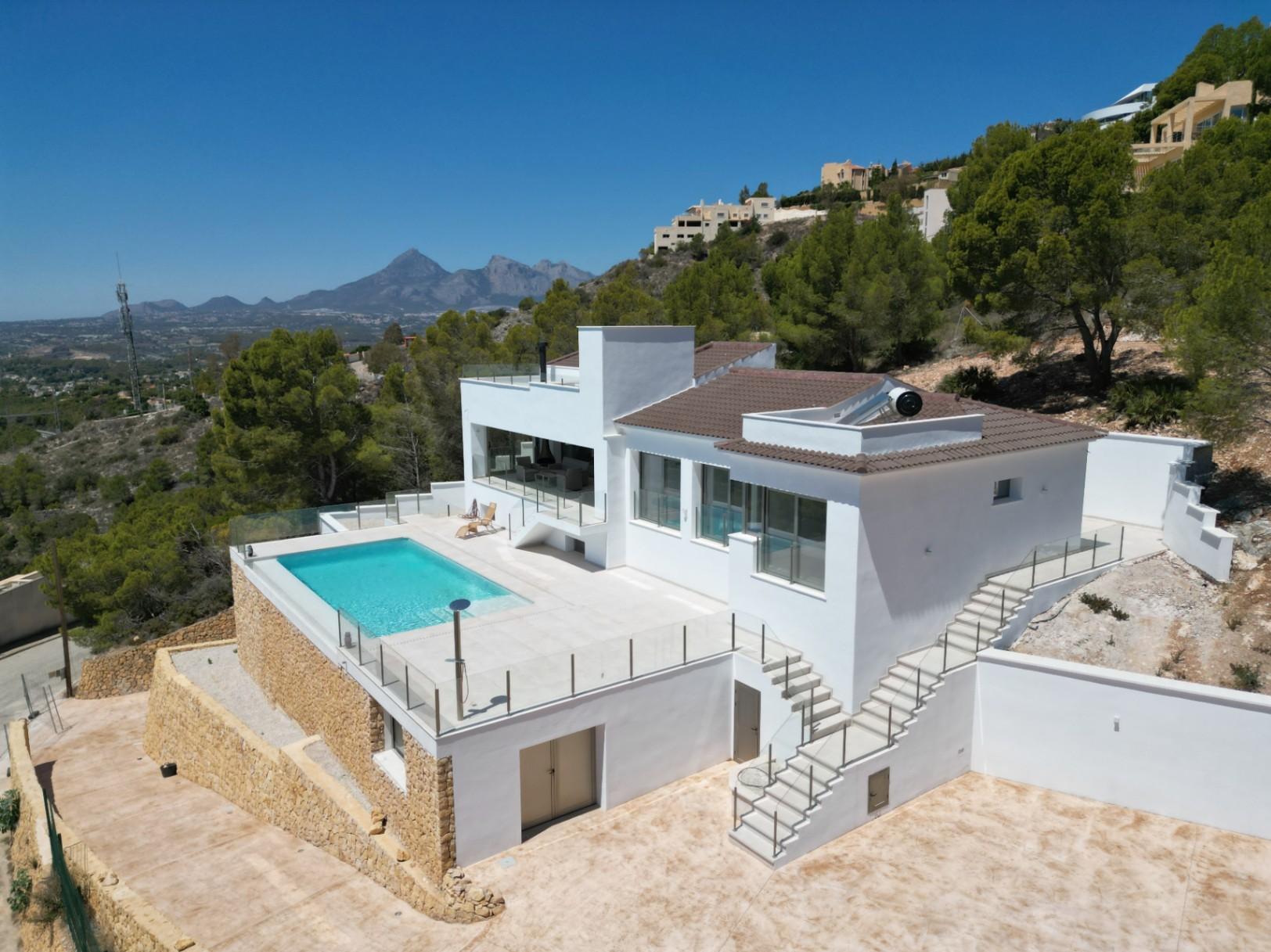 1268NS - Villa moderne avec vue imprenable sur la mer dans la Sierra de Altea