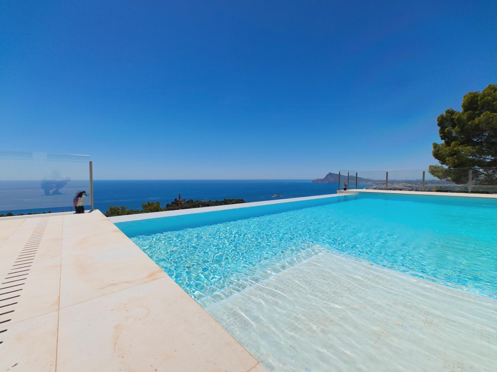 1268NS - Villa moderne avec vue imprenable sur la mer dans la Sierra de Altea