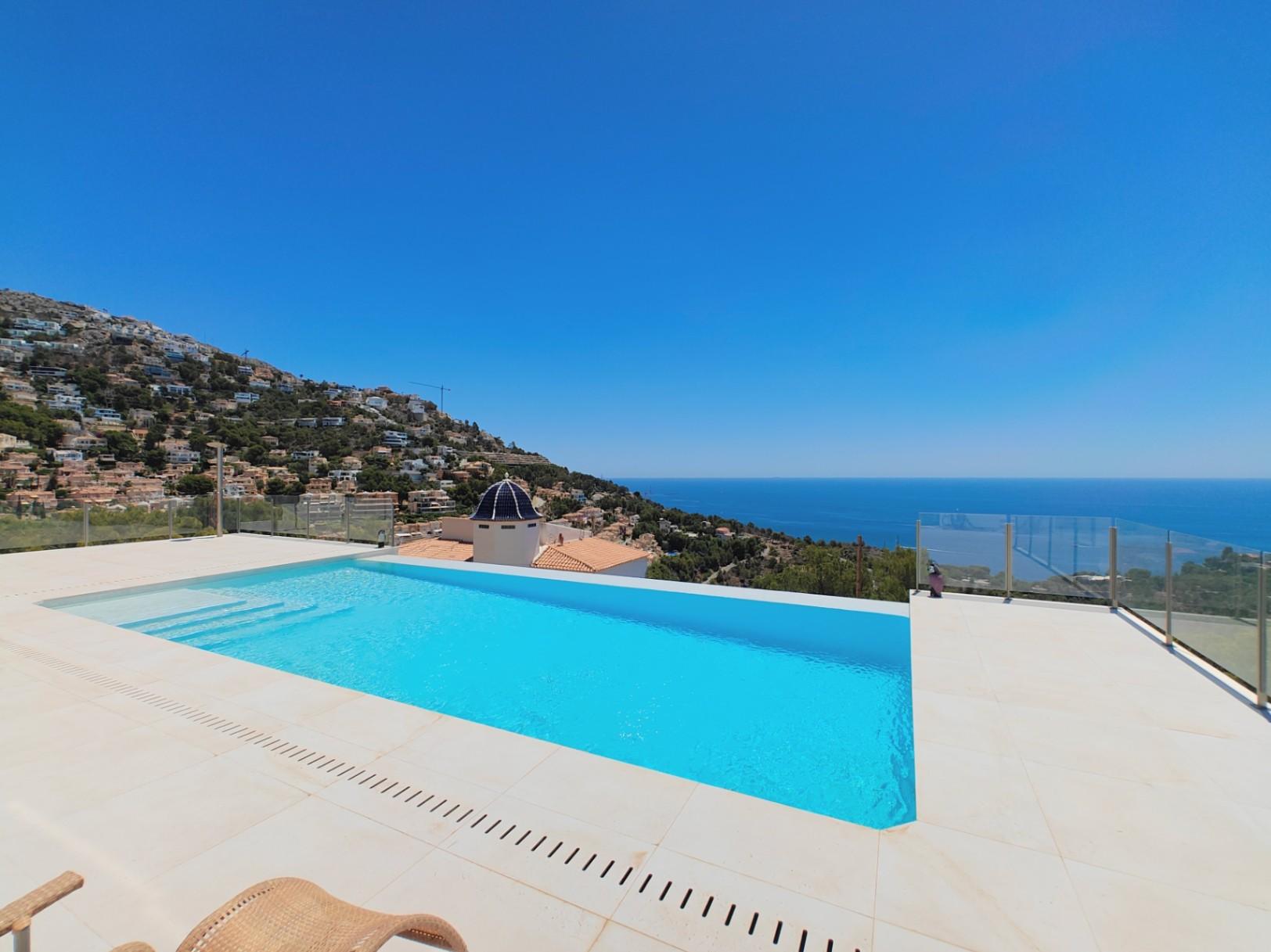 1268NS - Villa moderne avec vue imprenable sur la mer dans la Sierra de Altea