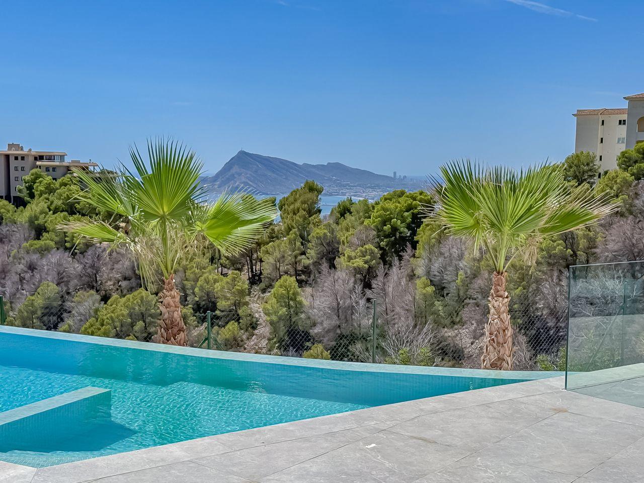 1298DA - Villa de luxe avec vue sur mer, architecture élégante et design moderne, située dans les collines d'Altea.