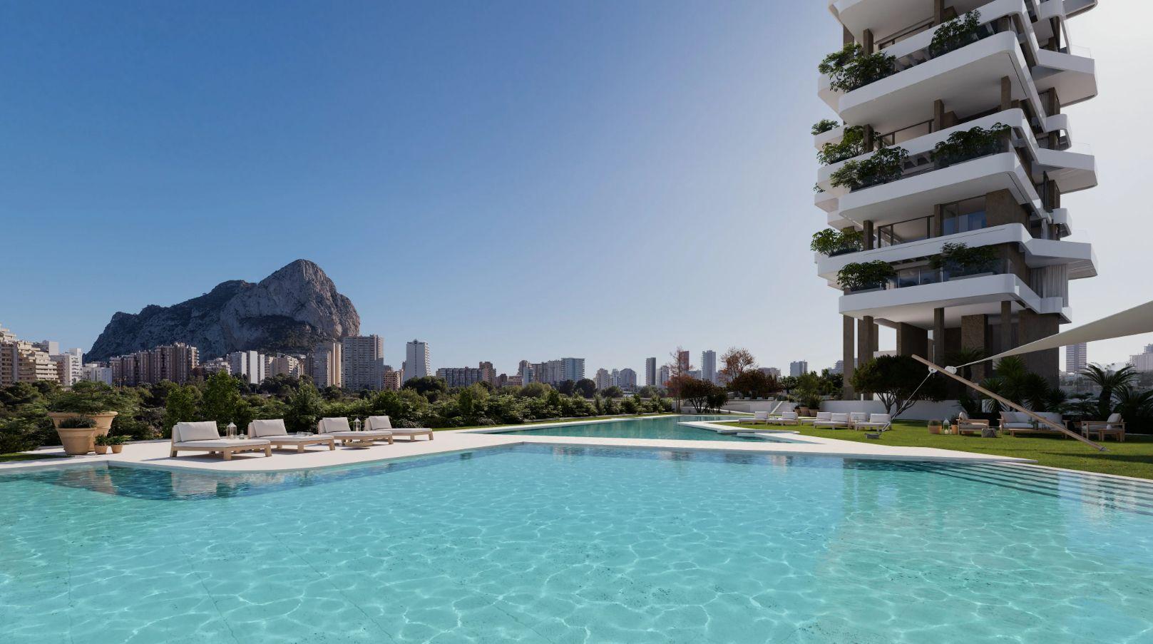 1322DA - Off-Plan Smart 3-Zimmerwohnungen mit Meerblick und hochwertigen Annehmlichkeiten in der Nähe des Strands in Calpe