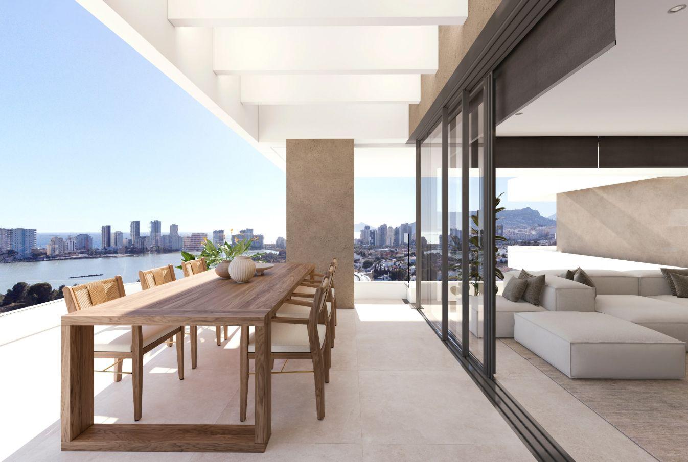 1323DA - Off-Plan Smart Penthouses mit Meerblick und Premium-Annehmlichkeiten in der Nähe des Strandes in Calpe