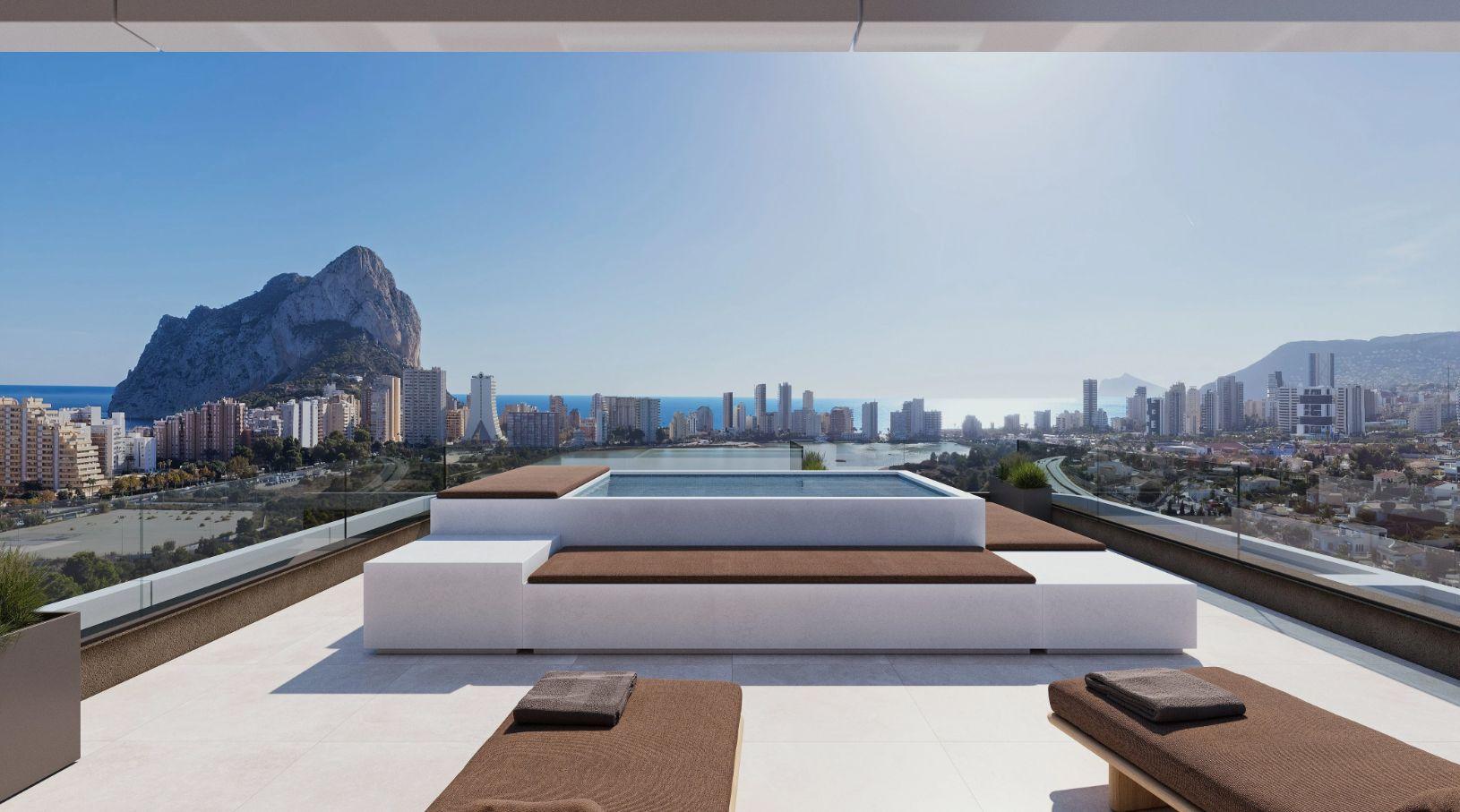 1323DA - Off-Plan Smart Penthouses mit Meerblick und Premium-Annehmlichkeiten in der Nähe des Strandes in Calpe