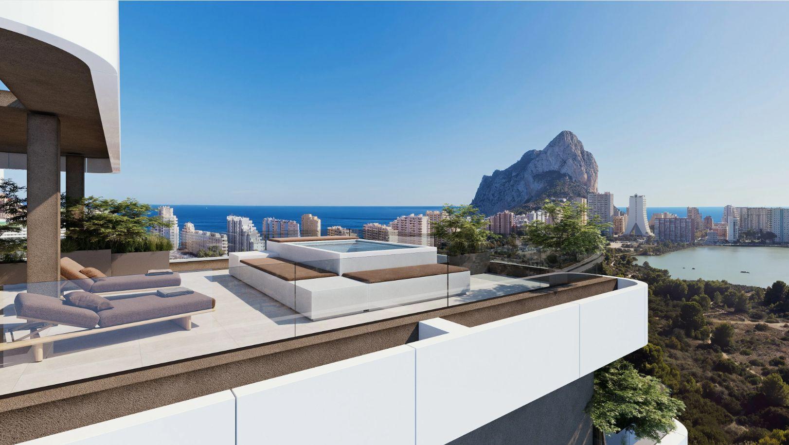 1323DA - Off-Plan Smart Penthouses mit Meerblick und Premium-Annehmlichkeiten in der Nähe des Strandes in Calpe