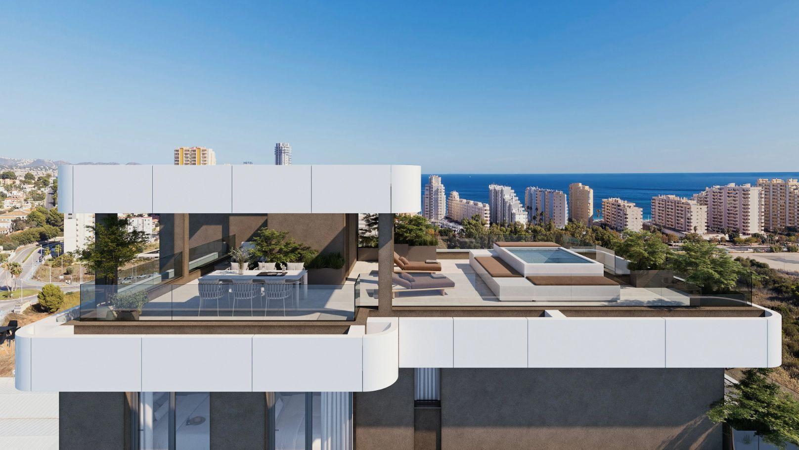 1323DA - Off-Plan Smart Penthouses mit Meerblick und Premium-Annehmlichkeiten in der Nähe des Strandes in Calpe