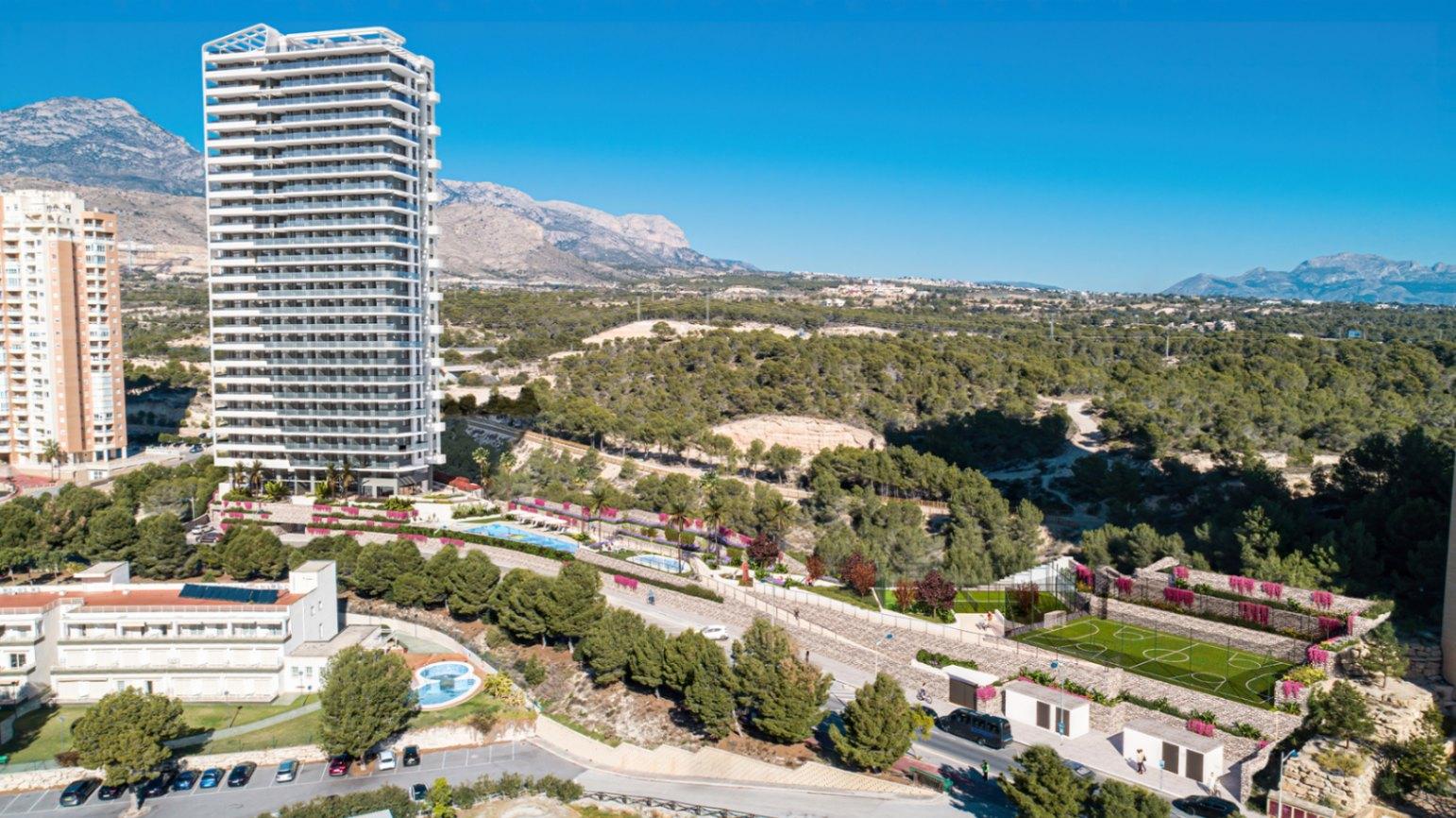 1336DA - 3-Slaapkamer Appartementen met Panoramisch Zeezicht in Benidorm