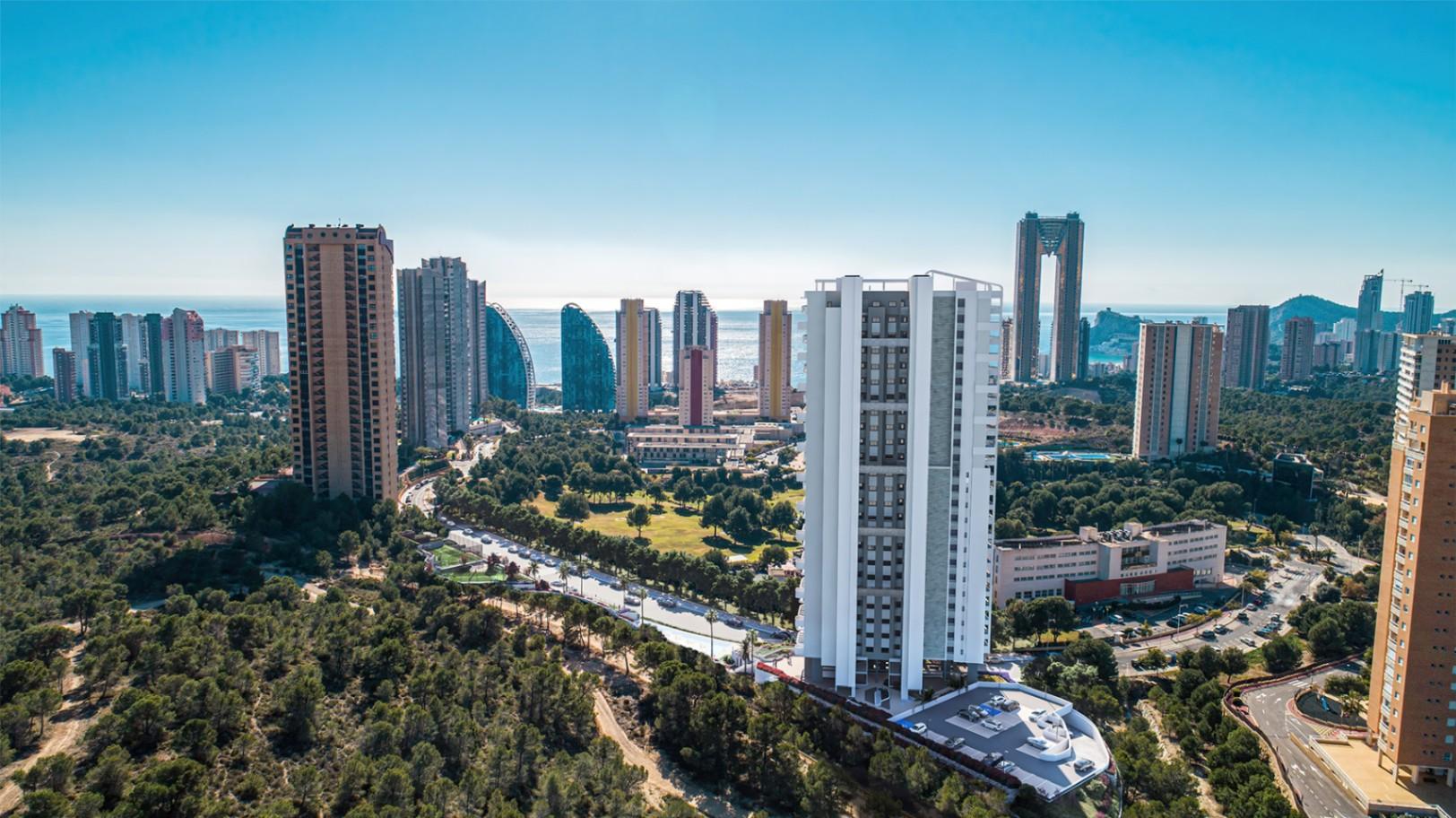 1336DA - 3-Slaapkamer Appartementen met Panoramisch Zeezicht in Benidorm