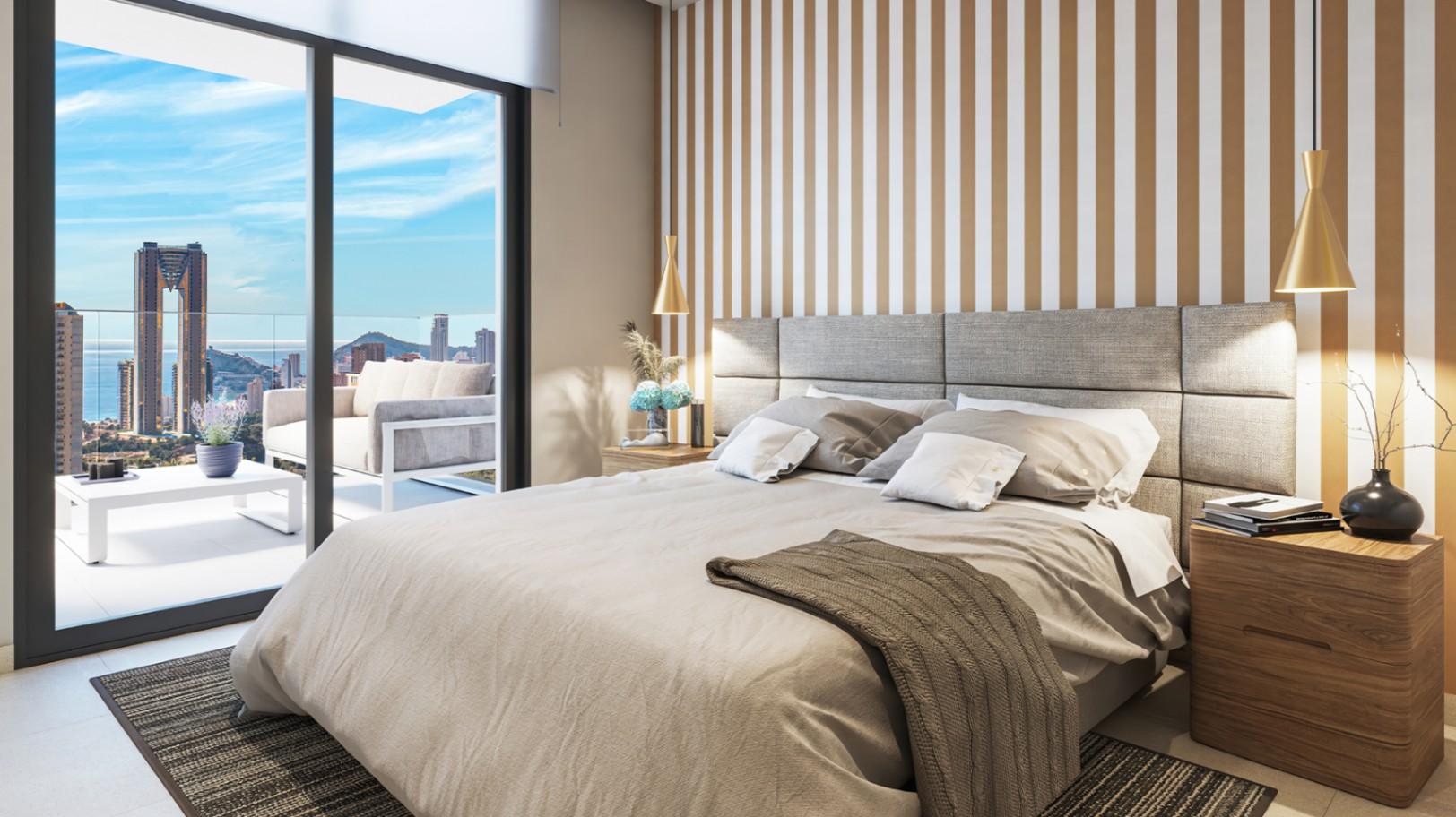 1336DA - 3-Slaapkamer Appartementen met Panoramisch Zeezicht in Benidorm