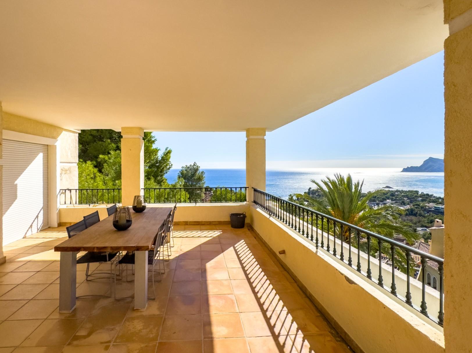 1344DR - Wohnung mit großer Terrasse und Meerblick in Altea Hills