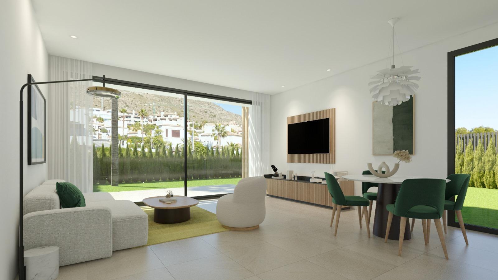 1346DA - New Build Villa with Private Garden and Terrace in Sierra Cortina, Finestrat