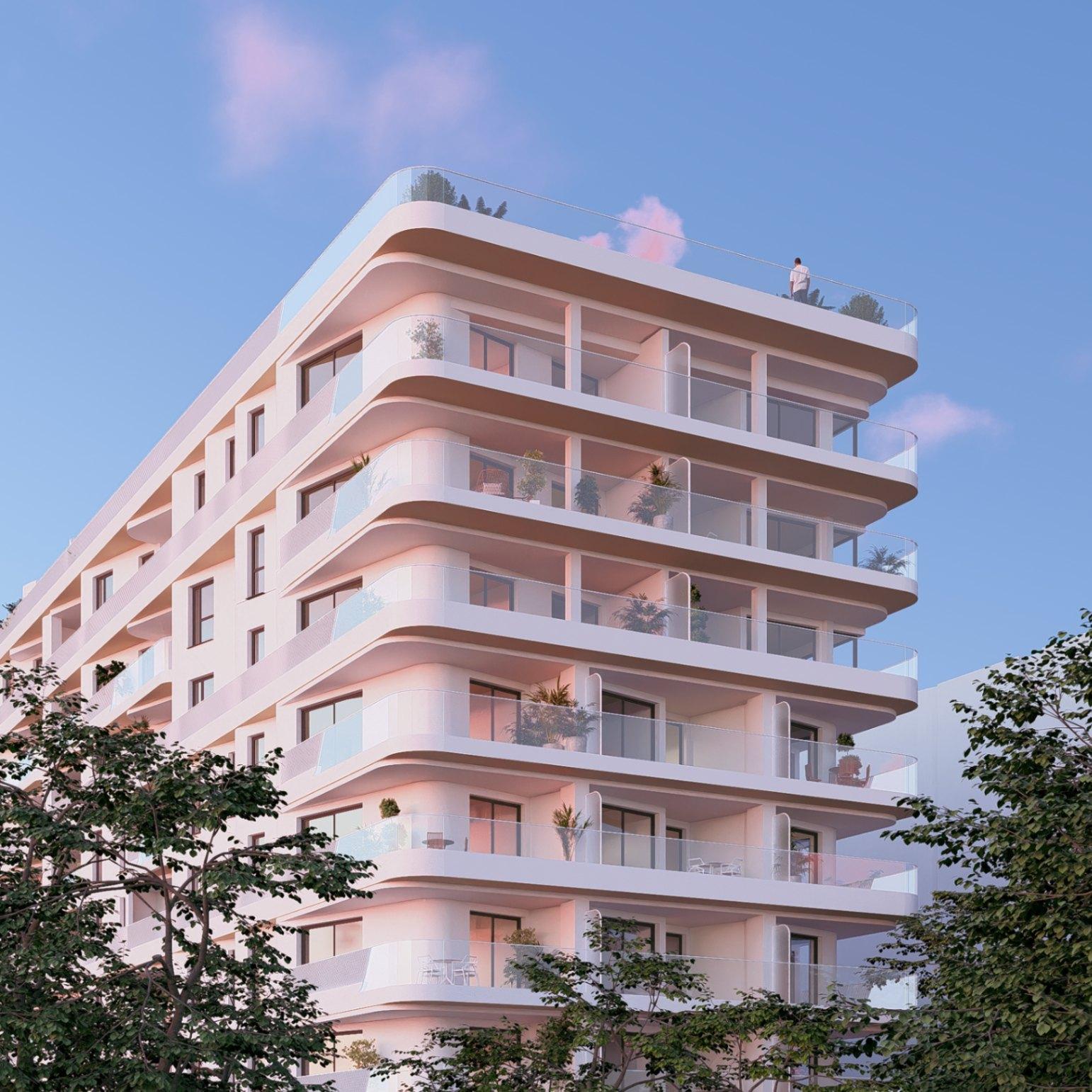 1347DA - Apartamento nuevo con vistas al mar y terraza en venta en Villajoyosa
