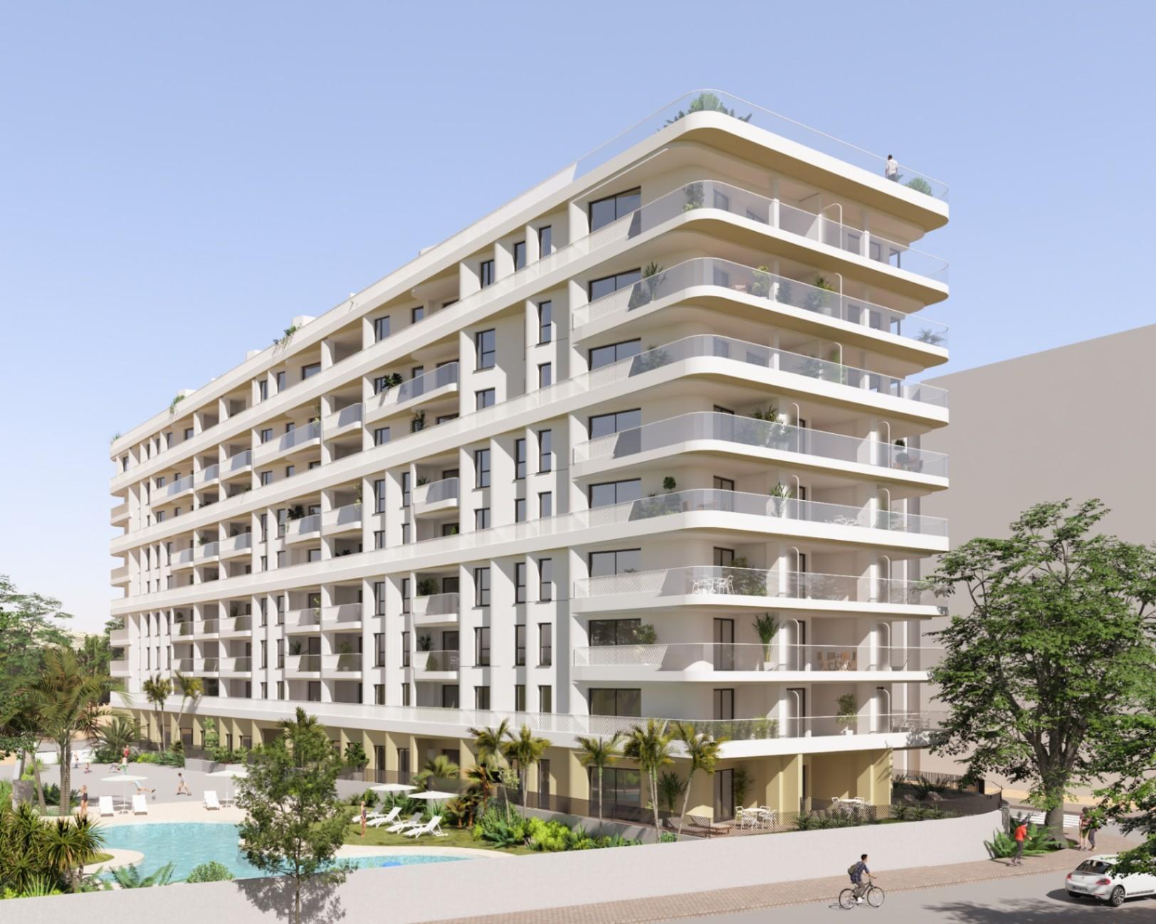 1347DA - Apartamento nuevo con vistas al mar y terraza en venta en Villajoyosa