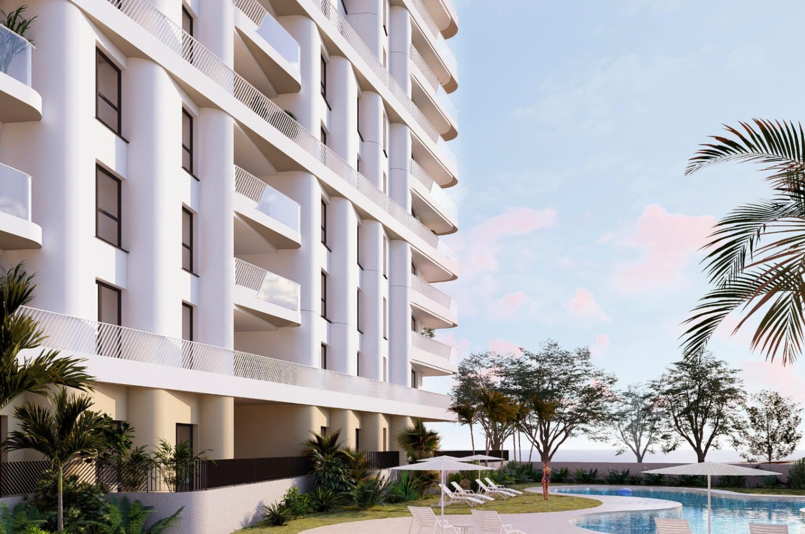 1347DA - Apartamento nuevo con vistas al mar y terraza en venta en Villajoyosa