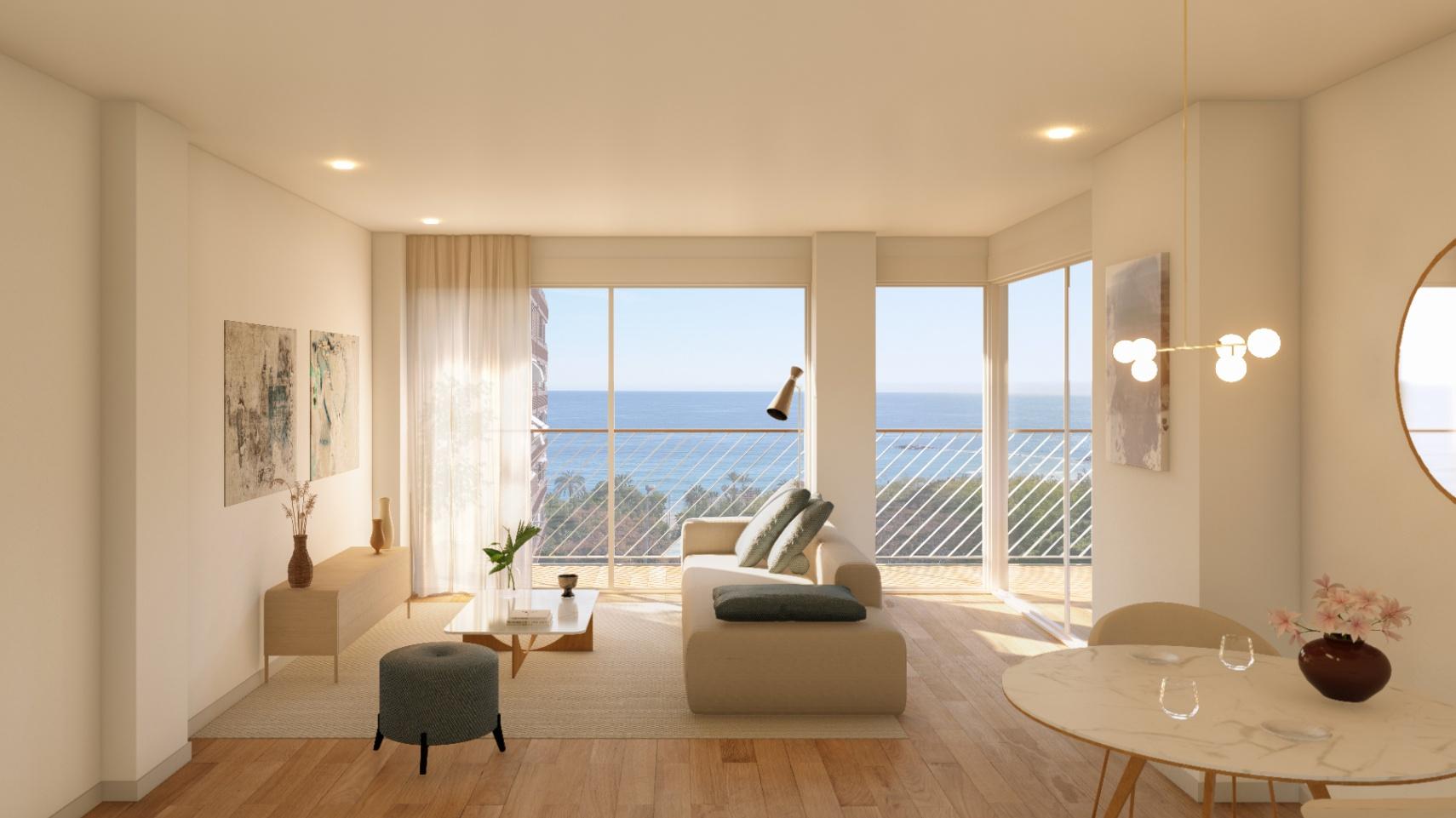 1348DA - Apartamento de Nueva Construcción con Vistas al Mar en el Corazón de Villajoyosa