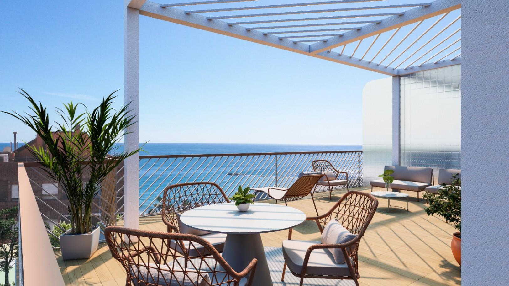 1348DA - Apartamento de Nueva Construcción con Vistas al Mar en el Corazón de Villajoyosa