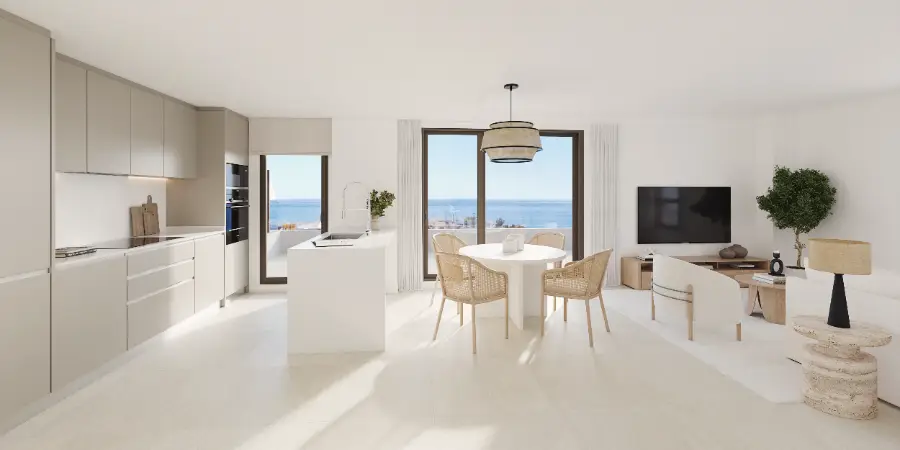 1349DR - Apartamento con Vistas al Mar y Terraza cerca de la Playa del Torres, Villajoyosa