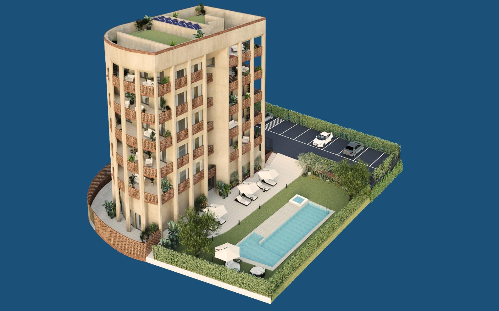 1352DA - Apartamento Moderno con amplia Terraza cerca de la Playa en Villajoyosa