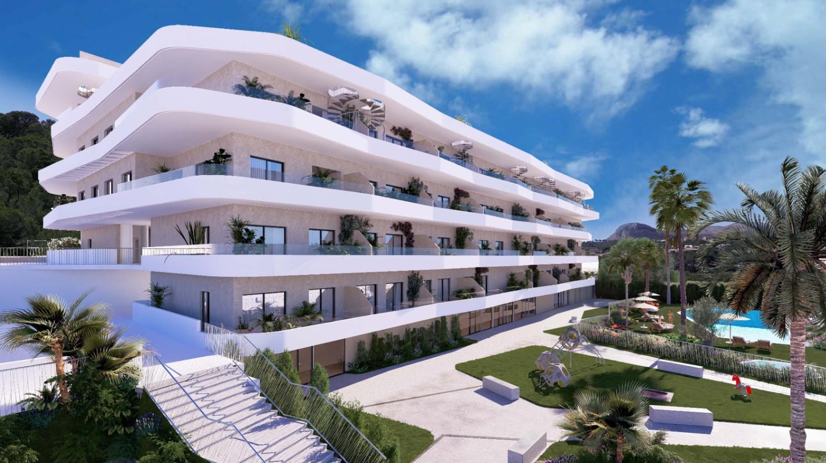 1353DA - Apartamentos Modernos de Nueva Construcción con Terrazas y Entornos Verdes en La Nucía